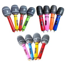 12 Pcs Mini Microphone Kids Concert Party Decorations Blow up Instruments