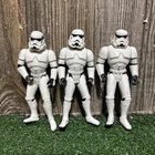 Star Wars Luke Skywalker/Han Solo/Storm Trooper Figures 1990s Kenner w/Helmets