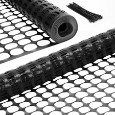 Reusable Plastic Safety Fence Roll, 4X100Ft Lightweight Netting for Garden Pool 