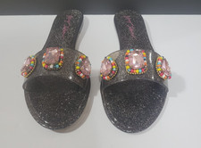 Betsey Johnson Women's Madilyn Jelly Sandals Black Size 8