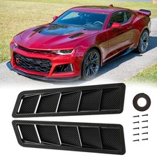 For Chevy Camaro Ss Ls Hood Vent Scoop Louver Scoop Cover Air Flow Intake Carbon