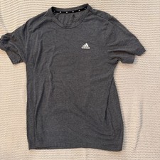 Adidas Mens Aeroready T-Shirt Charcoal Gray Heather Large Short Sleeve