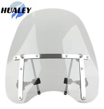 For Honda Kawasaki Suzuki Yamaha Harley 18"x16" Windshield 7/8'' 1'' Handlebar