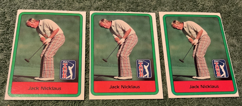 Lot of 3 Donruss Jack Nicklaus #16 Golf Cards