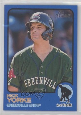 2022 Topps Heritage Minor League Edition Blue Border 30/99 Nick Yorke #57 0bo0