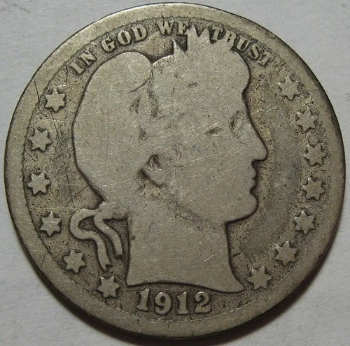 1912-S Barber Quarter — photo from another recent sale