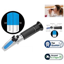 HHTEC Winzer Refraktometer 0-32% Brix 0-140&deg;Oe 0-27 KMW ATC &ndash; Traubenzucker