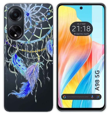 Custodia Cover per Oppo A98 5G in TPU Trasparente fantasia T6