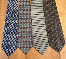Lot of 4 100 SILK Ties
