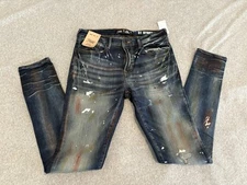 Prps Cayenne Fit Super Skinny Stretch Jeans Painter Wash Distressed Mens 31x33