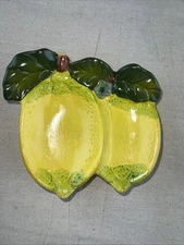 Lemon Ceramic Spoon Rest, Soap Dish, Or Trinket Dish 
