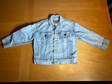 VTG Levi s Youth Denim Trucker Jacket Small USA Made Light Wash 80 s 57508-0212