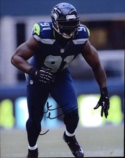 Chris Clemons signed NFL football 8x10 photo W/Cert Autographed 09