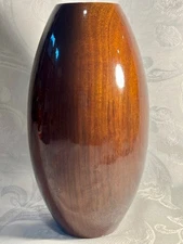 World Market Pod Shaped Wooden table Vase