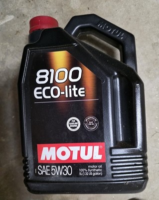 MOTUL 8100 Eco-Lite  5W-30 Full Synthetic Motor Oil 5L 