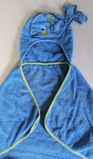 Blue Whale Hooded Towel by Neat Solutions Appliqued Whale on Hood
