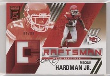 2021 Panini Donruss Elite Craftsman Jerseys Prime 84/99 Mecole Hardman Jr pm6