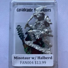 Minotaur w/ Halberd , Cavalcade Miniatures