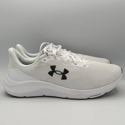 Under Armour Charged Pursuit 4 Shoes Mens 9.5 White Running Shoes 3028254-100