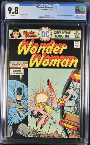WONDER WOMAN 222 CGC 9.8 WP V1 DC 1976 BATMAN & JLA! HIGHEST CGC GRADE! 8 72 204