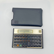 Hewlett Packard HP 12C Financial Calculator Gold Tone w/ Pouch Tested and Works