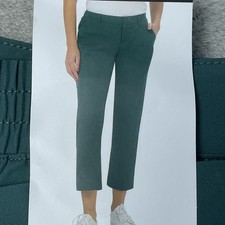 Kirkland Signature Women's Size 10 Travel Pant Green Nylon Blend e1204