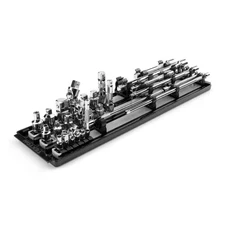1/4,3/8,1/2 In. Drive Extension and Accessory Set with Rails and Tray (27-Piece)