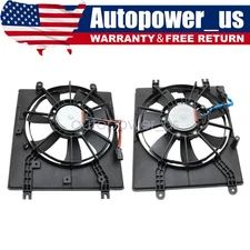 PAIR Radiator & Condenser Cooling Fan Assembly for 22-24 Honda Civic 1.5L 2.0L