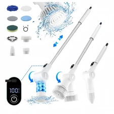 Electric Spin Scrubber, Cordless Powerful Scrub Brush for Cleaning Bathroom IPX6
