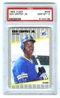 KEN GRIFFEY JR.~1989 FLEER PSA-10 GEM-MT GRADED MLB BASEBALL ROOKIE RC CARD #548