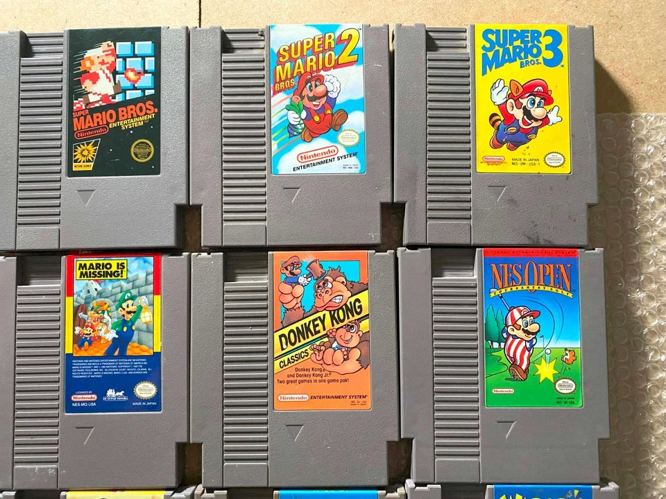 LOTE DE 12 Juegos Mario NES (Bros 1 2 3 Arcade Time Missing Wario) - SOLO CARROS Foto 3 de 4