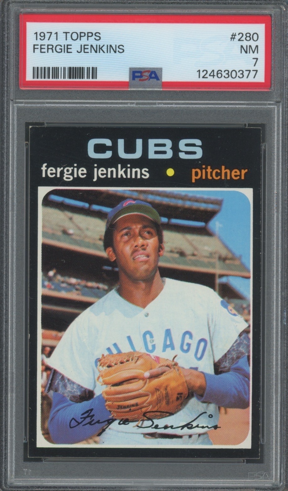 1971 Topps #280 Fergie Jenkins PSA 7