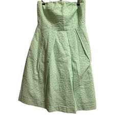 J.Crew Mini Green 100% Cotton Sleeveless Mini Dress - Size 6