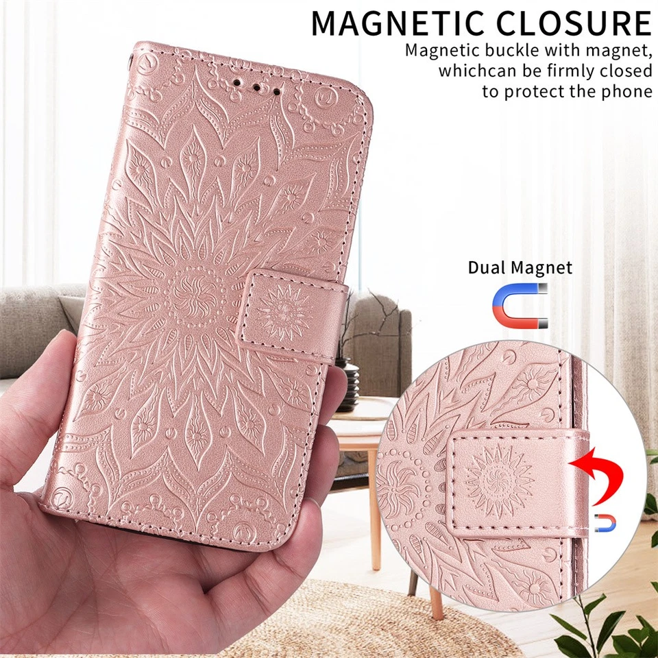 For Huawei P80 Honor 400 300 X8C Embossing Leather Wallet Case Phone Case Cover - Image 3 of 4