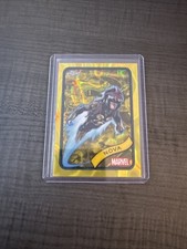 2025 Topps Chrome Marvel Nova Yellow Lava Refractor Card- #23