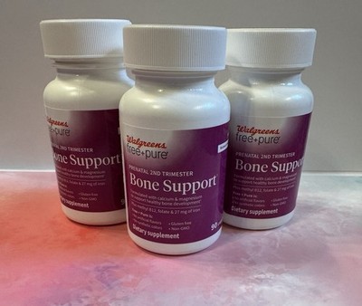 3 Bottles- Free+Pure Prenatal 2nd Trimester Bone Support 270 Capsules EXP 09/27