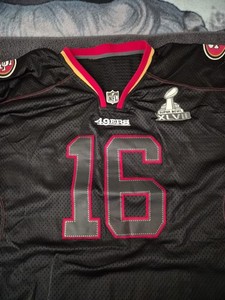 49ers Montana Stitched #16 Montana Black Jersey XXL Superbowl XLVII Patch