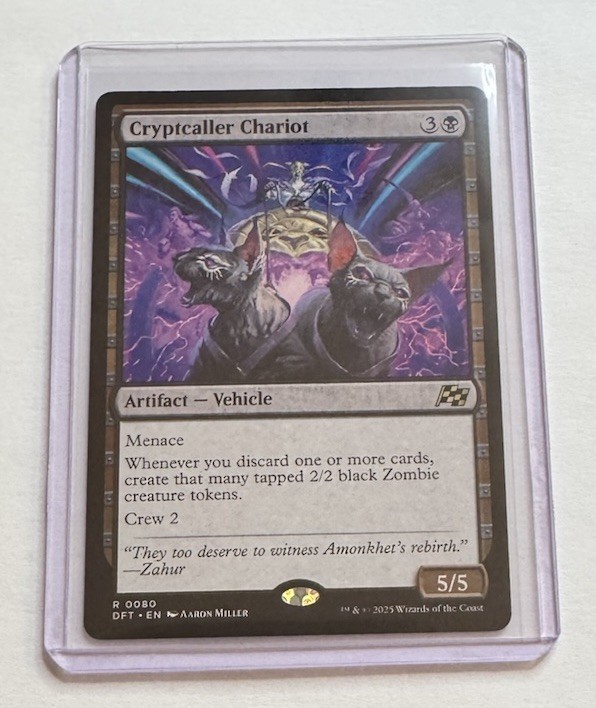 Cryptcaller Chariot #80 Aetherdrift Rare Artifact MTG NM/M
