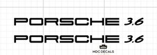 ** Decalcomania/Adesivi Porsche 3.6 x2 Ricambio Personalizzato **