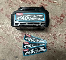 Personalised power tool battery stickers for Makita 40v XGT batteries 1 Pair