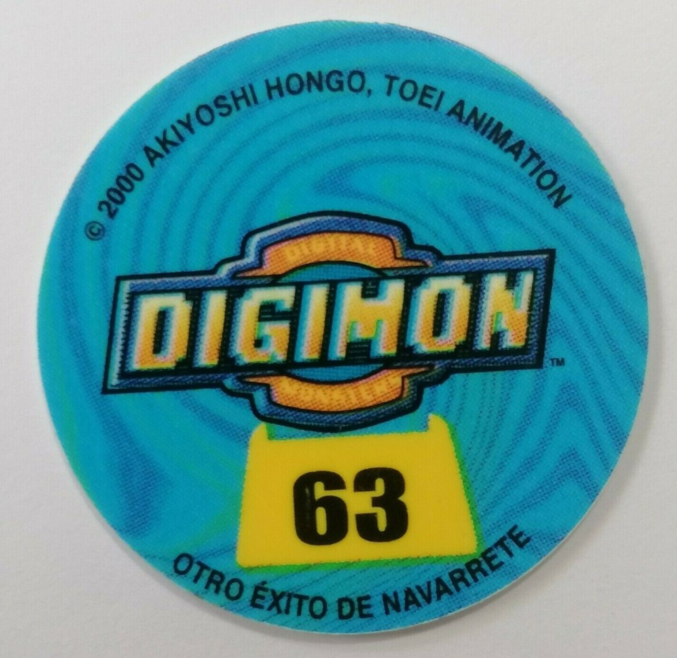 TAZO DIGIMON #63 Gazimon 2000 PERU South America Pogs Taps Toei ...