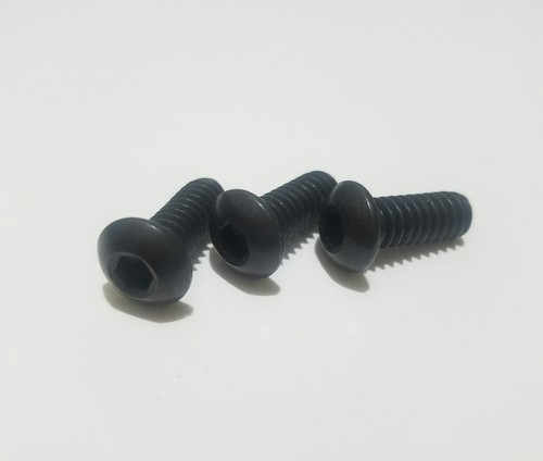3 BLACK Stainless Windshield Screen Fairing Bolts 96-13 For Harley Windscreen - Picture 3 of 3