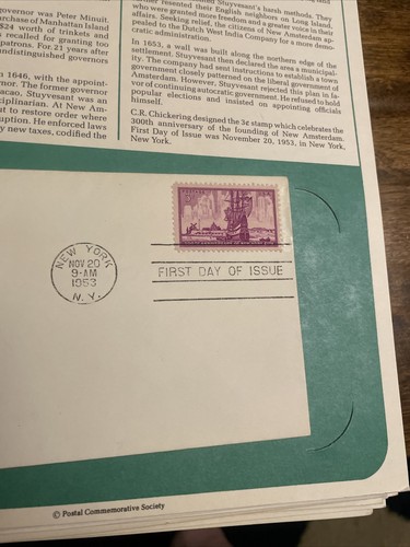 New York City First Day Of Issue November 20 1953 City’s 300 Anniversary - Picture 4 of 5