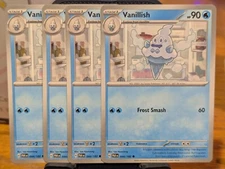 Pokemon TCG Paradox Rift Vanillish 044/182 x4 Playset