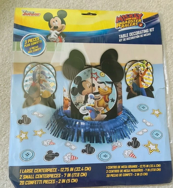 Disney Mickey Mouse Roadster Cumpleaños Fiesta Decoraciones Kit De Lujo 83 Piezas Nuevo Foto 2 de 4