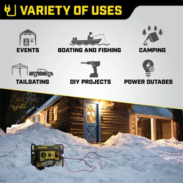 Champion 1200w Portable Generator - Image 4 of 4
