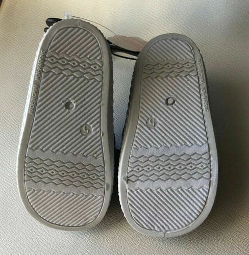Zapatos de bebé niña Wonder Nation negros peludos sin cordones para gatito gato talla 5 - Imagen 6 de 7