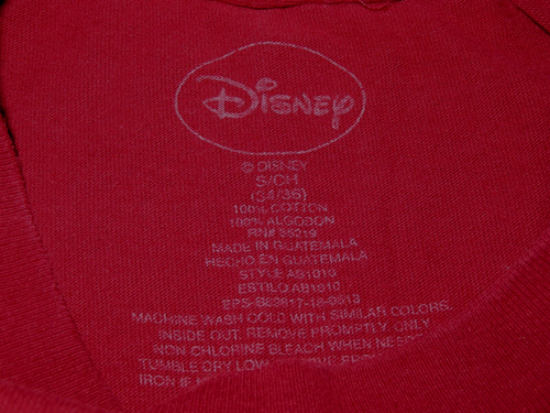 Camicia DISNEY ROSSA DO THESE EARS MAKE ME LOOK FUNNY S/S ORECCHIE DI TOPOLINO UOMO S - Foto 2 di 3