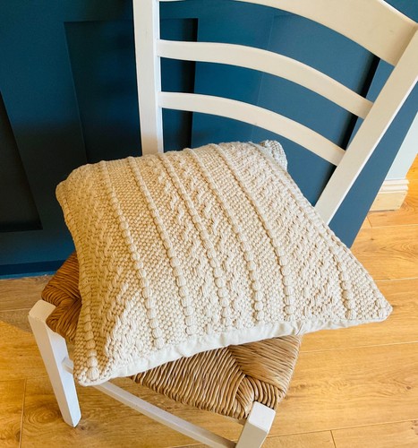 Natural Cushion Cover Cream Textured Cotton and Jute Cushion Covers 2 Sizes - Picture 7 of 14