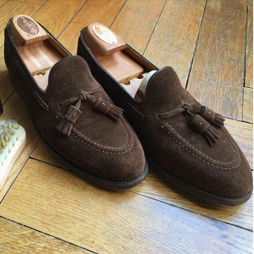 Men's Suede Leather Slip On Round Toe Formal Business Loafers Dress Party Shoes - Bild 4 von 29